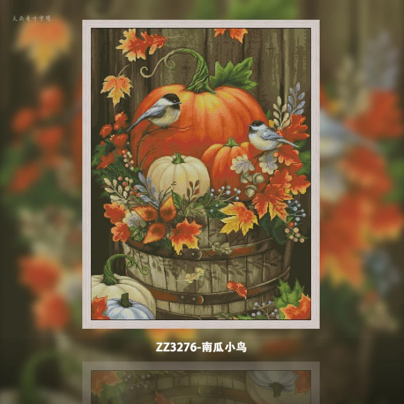 [ZZ3276-Dzikus Dyniowy] |   Ze – Cross Stitch Stamped Kits Beginners recenzja i cena