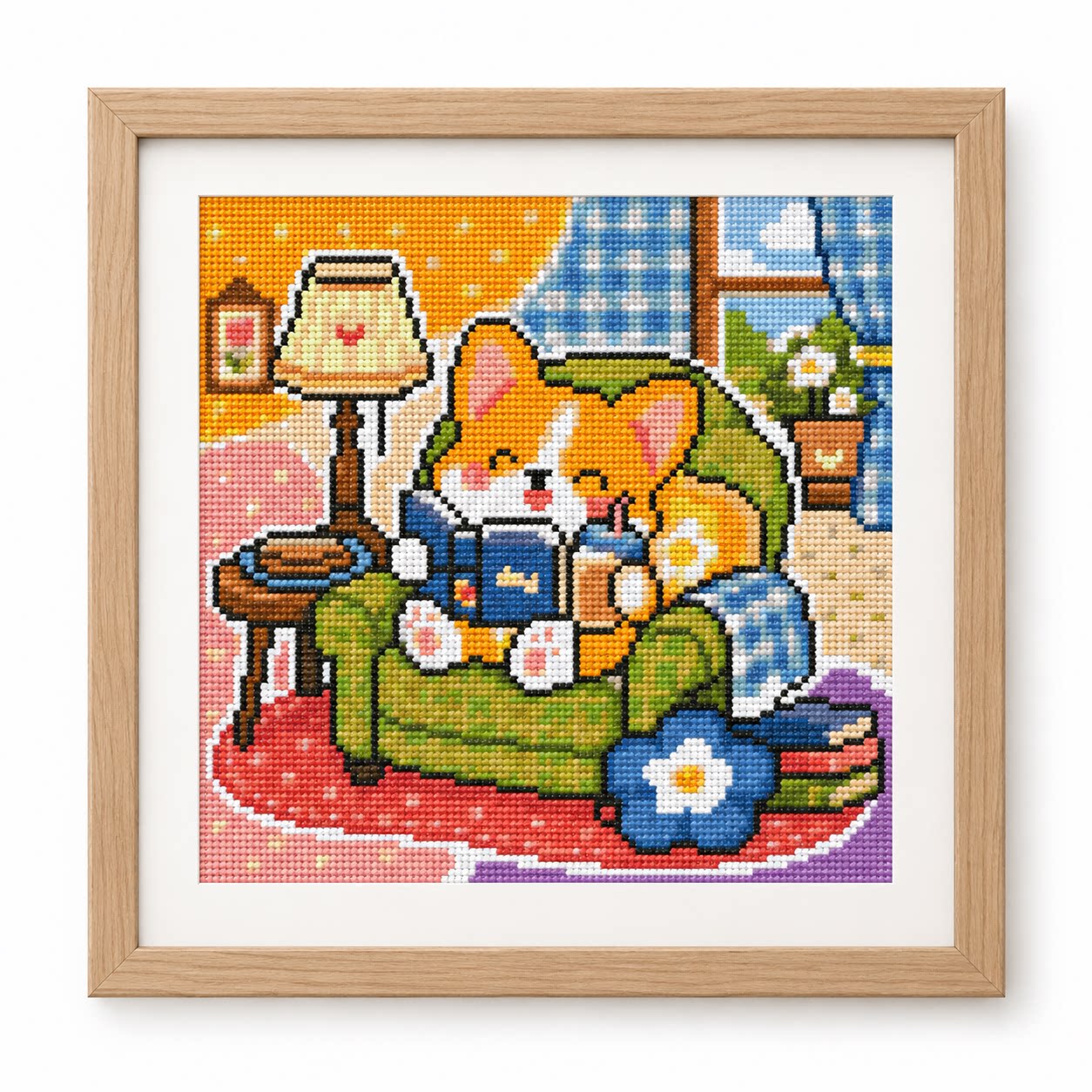 [Pełny haft] [CC6338-Mały Corg – Cross Stitch Stamped Kits Beginners recenzja i cena