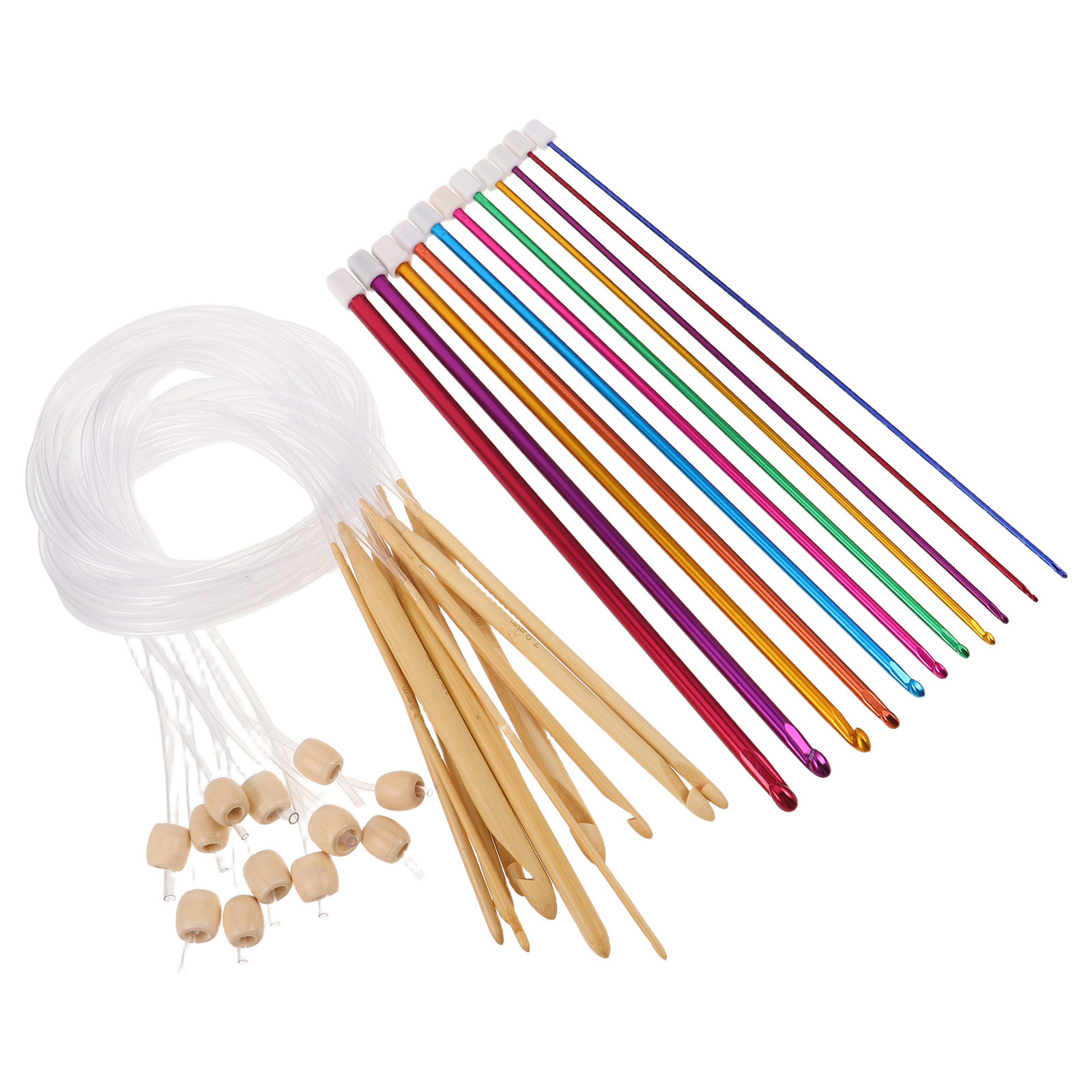 1 zestaw kolorowych szydełek d – Wooden Crochet Hooks Ergonomic Handle recenzja i cena