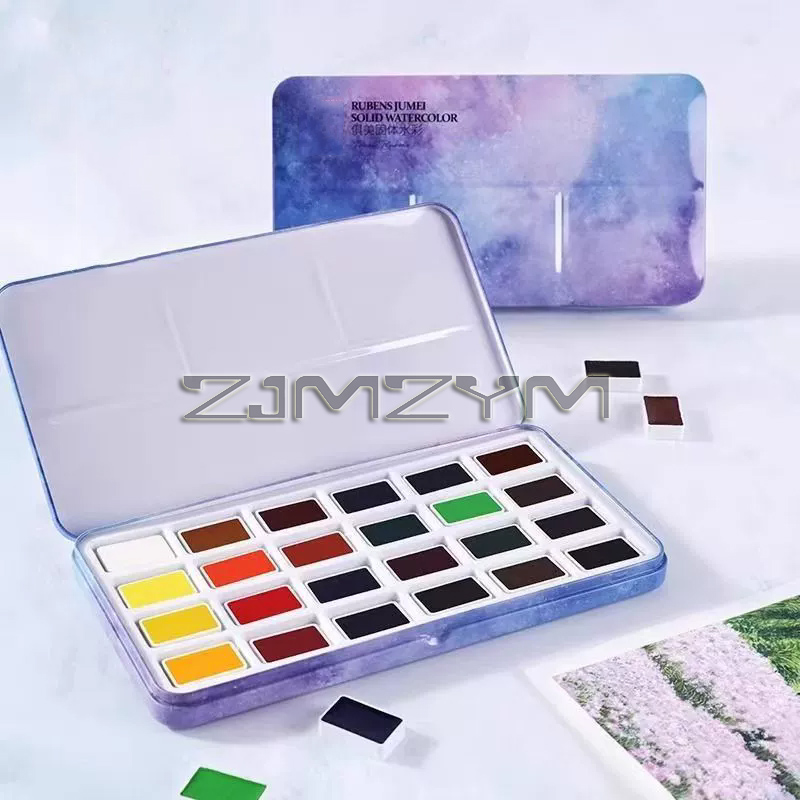 Zestaw profesjonalnych farb ak – Watercolor Paint Set Solid Pigment recenzja i cena