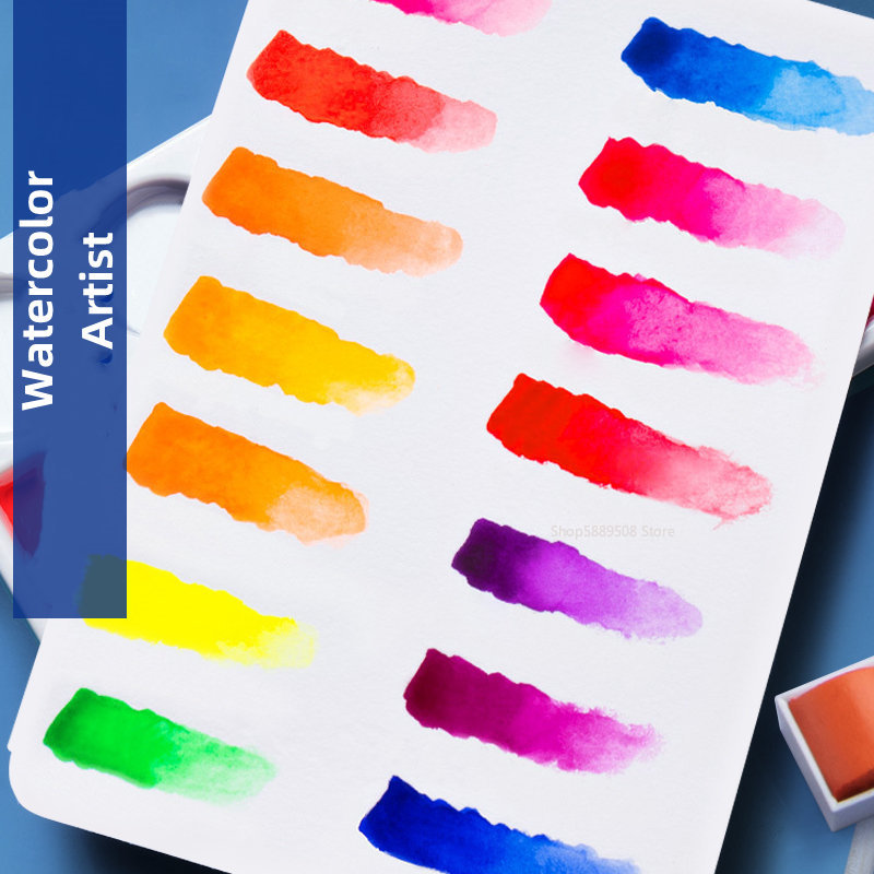 Artyści stałe pigmenty akwarel – Watercolor Paint Set Solid Pigment recenzja i cena