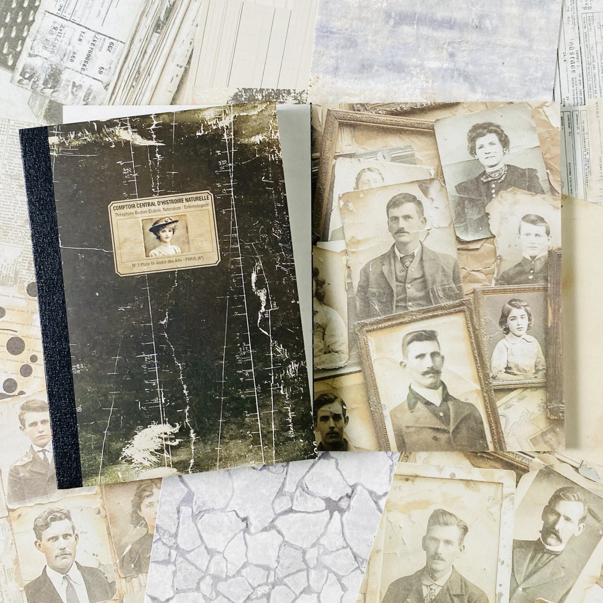 Zestaw 100 arkuszy papieru vin – Vintage Junk Journal Scrapbooking Paper recenzja i cena