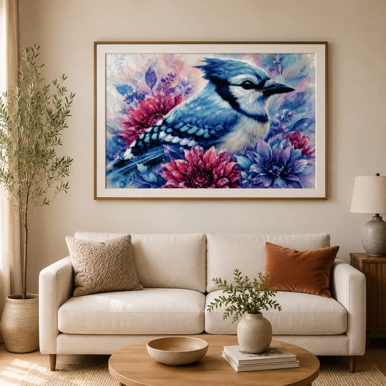 [ZZ8680-Niebieski gajek] |   Z – Cross Stitch Stamped Kits Beginners recenzja i cena