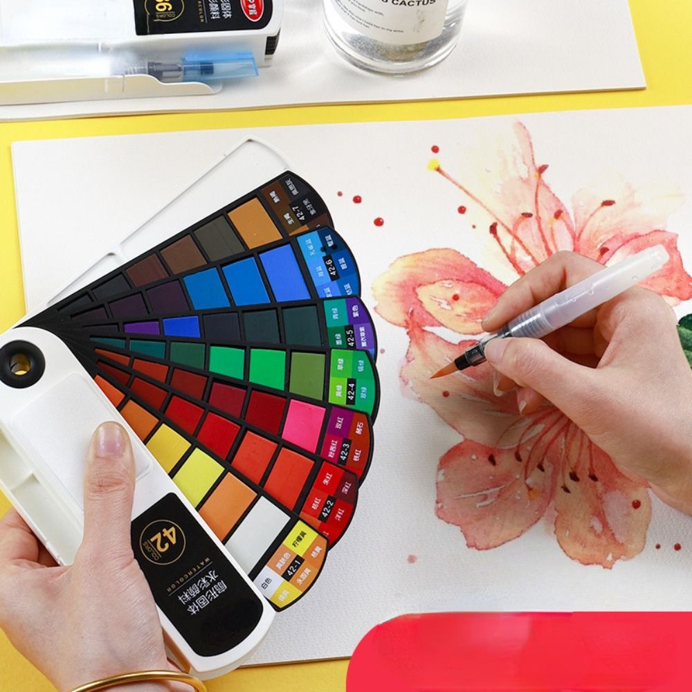 Składany zestaw farb akwarelow – Watercolor Paint Set Solid Pigment recenzja i cena