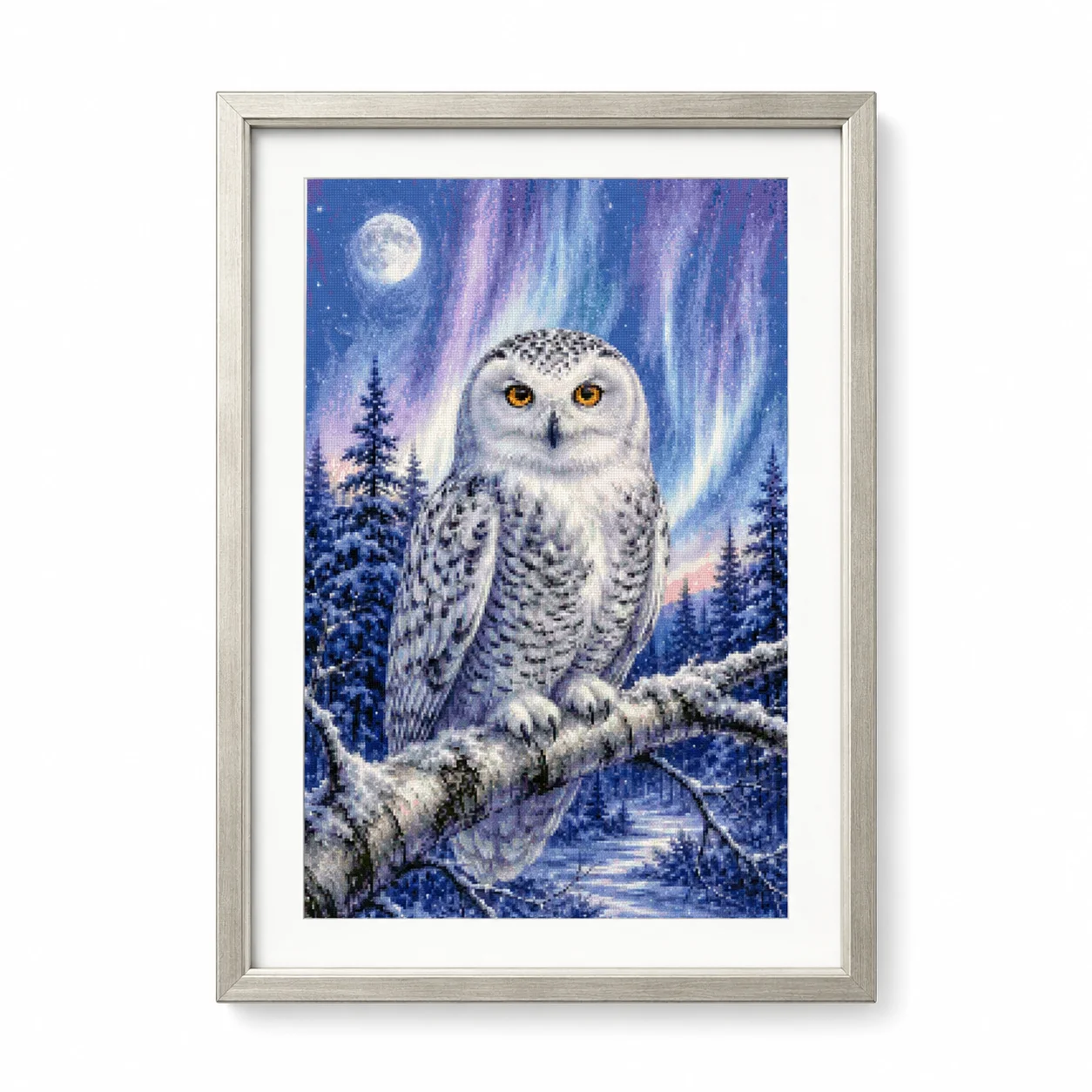 [ZZ8820-Zimowy zegarek sowa] | – Cross Stitch Stamped Kits Beginners recenzja i cena